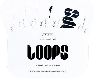 LOOPS Dew Cloud Ultra Hydrating Hydrogel Face Mask - 5 pc