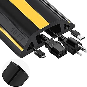 MYFAMIREA 10FT Floor Cord Cover