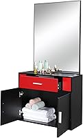 Winado Wall Mount Salon Station with Mirror & Storage Cabinet — image 4