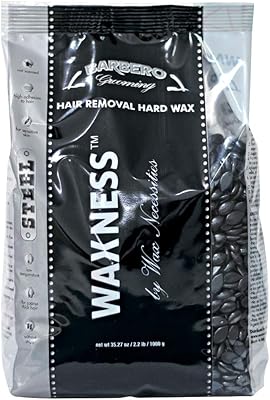 Wax Necessities Waxness Barbero Grooming Depilatory Hard Wax Steel 2.2 Pound