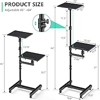 Wphold Projector Stand Tripod with Dual Shelves — image 5