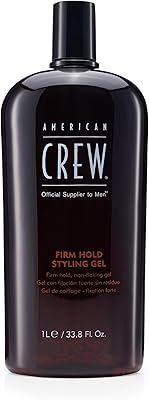 American Crew Men's Hair Styling Gel, Firm Hold, 33.8 Fl Oz
