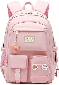 Caoroky Knight Women Backpack for Girls, Pink, Large Review