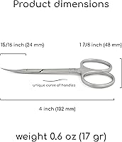 Maluk Professional Curved Cuticle Scissors SE-20/2 — image 3