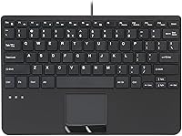 Perixx PERIBOARD-525 US Wired Mini USB Keyboard with Touchpad — image 1