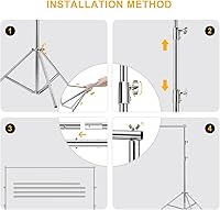 MSKIRA 9.2 x 10 Ft Stainless Steel Backdrop Stand — image 6
