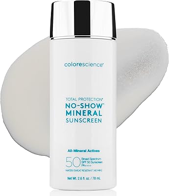 Colorescience Total Protection No-Show Mineral Sunscreen SPF 50, 2.6oz