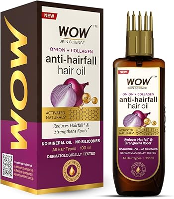 WOW Skin Science Onion Black Seed Hair Oil 100mL