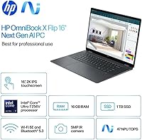 HP 2025 OmniBook X Flip 16″ 2-in-1 Laptop, Intel Core Ultra 7, 16GB RAM, 1TB SSD — image 3