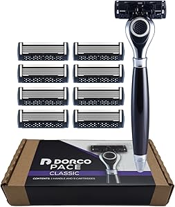 DORCO Pace Classic Seven Blade Razor System 1 Handle + 9 Cartridges Review