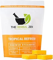 Herbal Zen Tropical Refresh Shower Steamers with Citrus Essential Oils — image 1