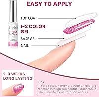 RARJSM Reflective Glitter Nail Art Gel Liner Set 12 Colors 5mL — image 7