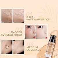 SACE LADY Face Makeup Set, Flawless Matte Foundation & Oil Control Pressed Powder — image 4