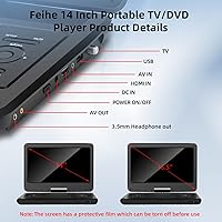 Feihe 16.5″ Portable TV/DVD Player Combo — image 8