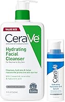 CeraVe Hydrating Face Wash & Hyaluronic Acid Serum Set 19oz + 1oz — image 1