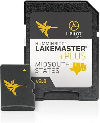 Humminbird LakeMaster Midsouth States Plus V3 Digital GPS Maps Micro Card