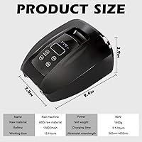 Linssy K60 90W Wireless UV LED Nail Lamp — image 6