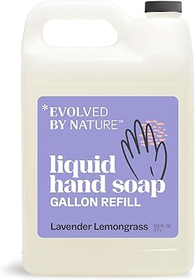 EVOLVED BY NATURE Liquid Hand Soap Refill, Lavender Lemongrass, 128 Oz