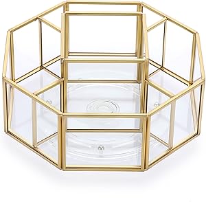 Hipiwe 360 Degree Rotating Glass Makeup Organizer Review