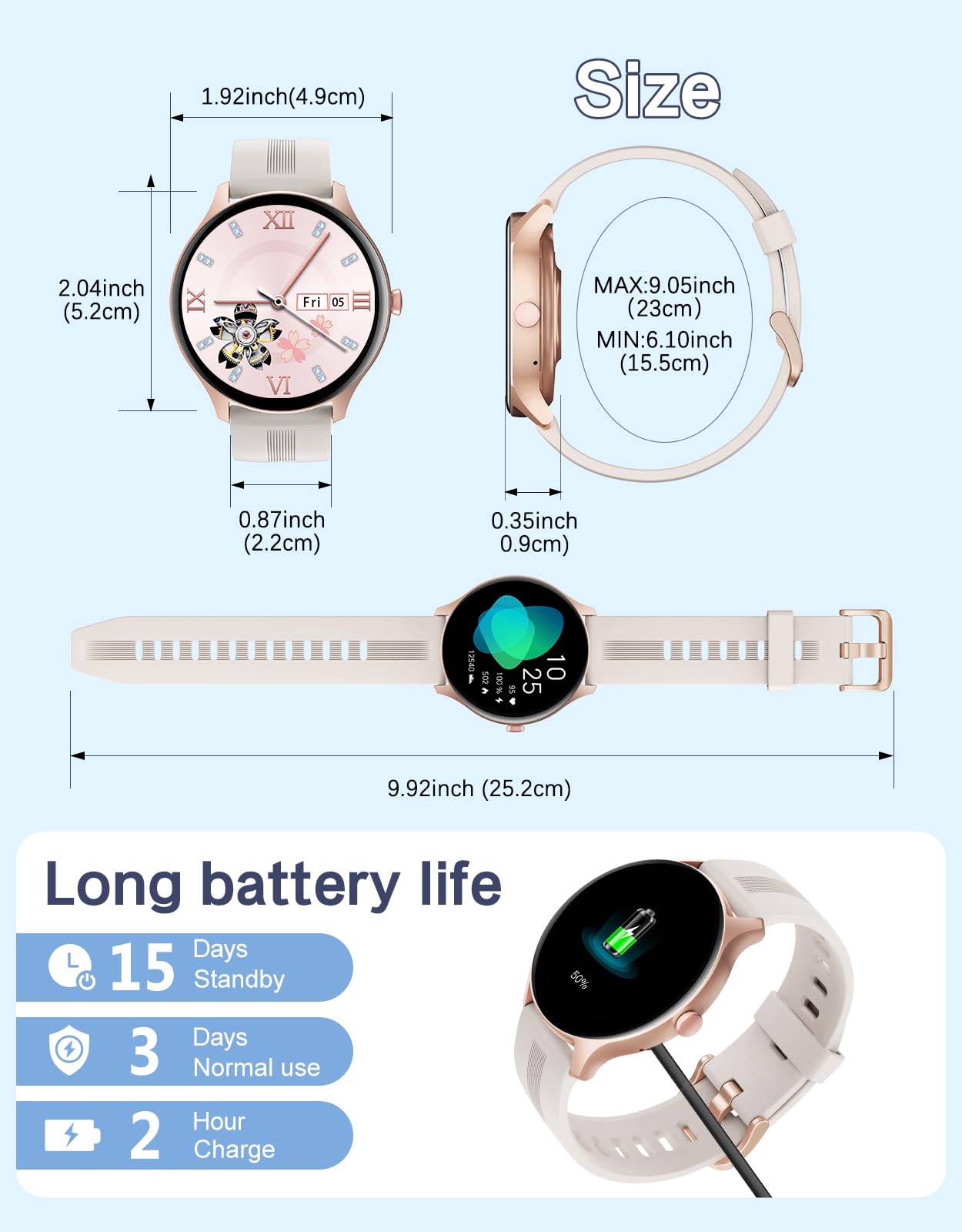 Cinturino In Nylon Per Smartwatch HUAKUA H2 - Sostituzione Con Sgancio Rapido, Morbido E Traspirante - 2
