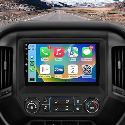 AWESAFE Android Car Radio Stereo for Chevy Silverado GMC Sierra 2014-2018