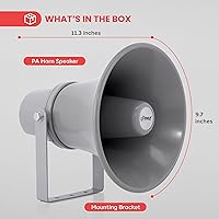 Pyle PHSP101T Indoor/Outdoor PA Horn Speaker 9.7-Inch 20W — image 6