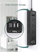 Addtam Surge Protector Power Strip 25 FT Extension Cord with 12 Outlets and 3 USB Ports — image 4