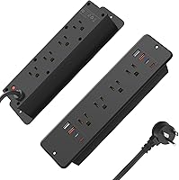 HHSOET 8 Outlet Recessed Power Strip with USB-C and USB-A Ports — image 1