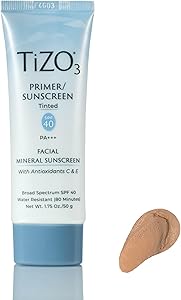 TiZO3 Facial Mineral Sunscreen and Primer, Tinted SPF 40 Review