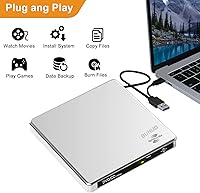 BUNUD External CD DVD Drive with LightScribe — image 5