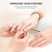 Runbby Nail Arm Rest, Adjustable Height with PU Leather Cushion — image 4