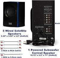 Acoustic Audio AA5102 Bluetooth Powered 5.1 Speaker System — image 5