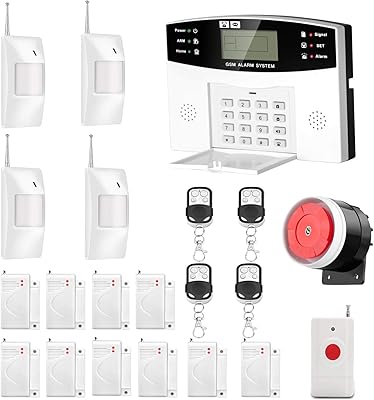 AGSHOME Security Alarm System 99+7 Zone GSM Wireless