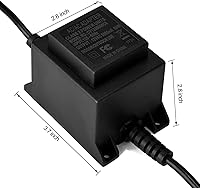AGPtEK 60W Voltage Converter Transformer 110/120V to 12V AC — image 3