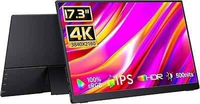 CAPERAVE 17.3-inch 4K Portable Monitor