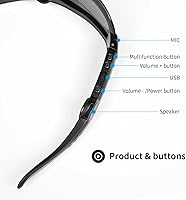 5BC Bluetooth Safety Glasses with Mic and Clear Lens — image 3