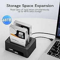 MAIWO Dual Bay Hard Drive Docking Station 48TB — image 4