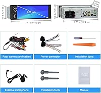 Pyniro Single Din Car Stereo with CarPlay & Android Auto — image 6