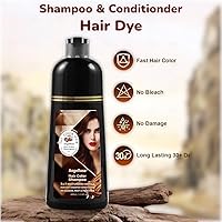 AngeRose Hair Dye Shampoo 3 in 1 Chestnut Brown 400mL — image 2