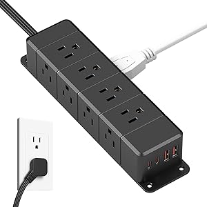 ANNQUAN 45W USB-C Fast Charging Under Desk Power Strip Review