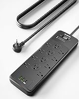 PLUGTUL Surge Protector Power Strip 10FT 12 Outlets USB-C 20W — image 1