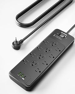 PLUGTUL Surge Protector Power Strip 10FT 12 Outlets USB-C 20W Review