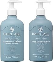 Hairitage Wash It Away Anti-Dandruff Shampoo & Perfect Dose Balancing Conditioner 13oz — image 1