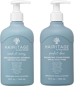Hairitage Wash It Away Anti-Dandruff Shampoo & Perfect Dose Balancing Conditioner 13oz Review