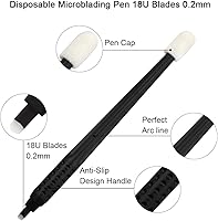 Lamiga 10pcs Disposable Microblading Manual Pen with 18U Blades — image 3