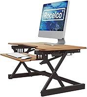 Rocelco 32″ Height Adjustable Standing Desk Converter — image 4