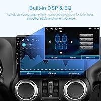 j Junsun Car Radio Stereo for Jeep Wrangler JK, Compass, Grand Cherokee, Dodge Ram with CarPlay & Android Auto — image 6