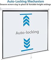 Smartxchoices 120″ HD Manual Projector Screen 1:1 Format — image 4