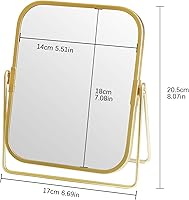 LONGSHENG Gold Tabletop Makeup Mirror — image 8