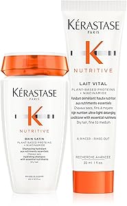 Kérastase Nutritive Bain Satin Shampoo & Lait Vital Conditioner Set for Fine to Medium Dry Hair Review